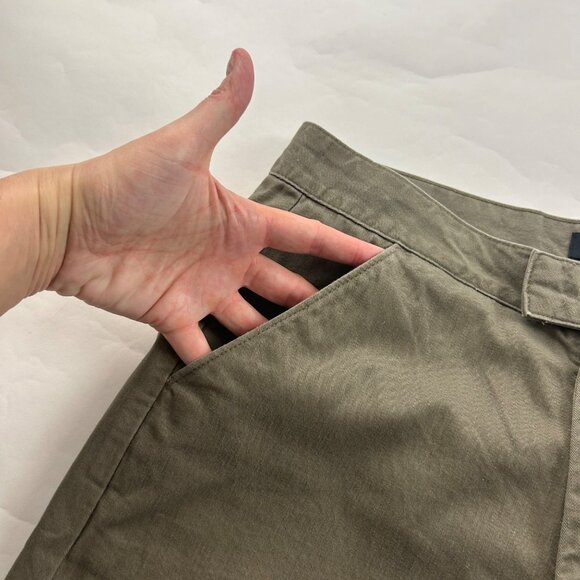 LONG Lee Dark Taupe High Rise Straight Leg Chino Pant 10L - Picture 3 of 6